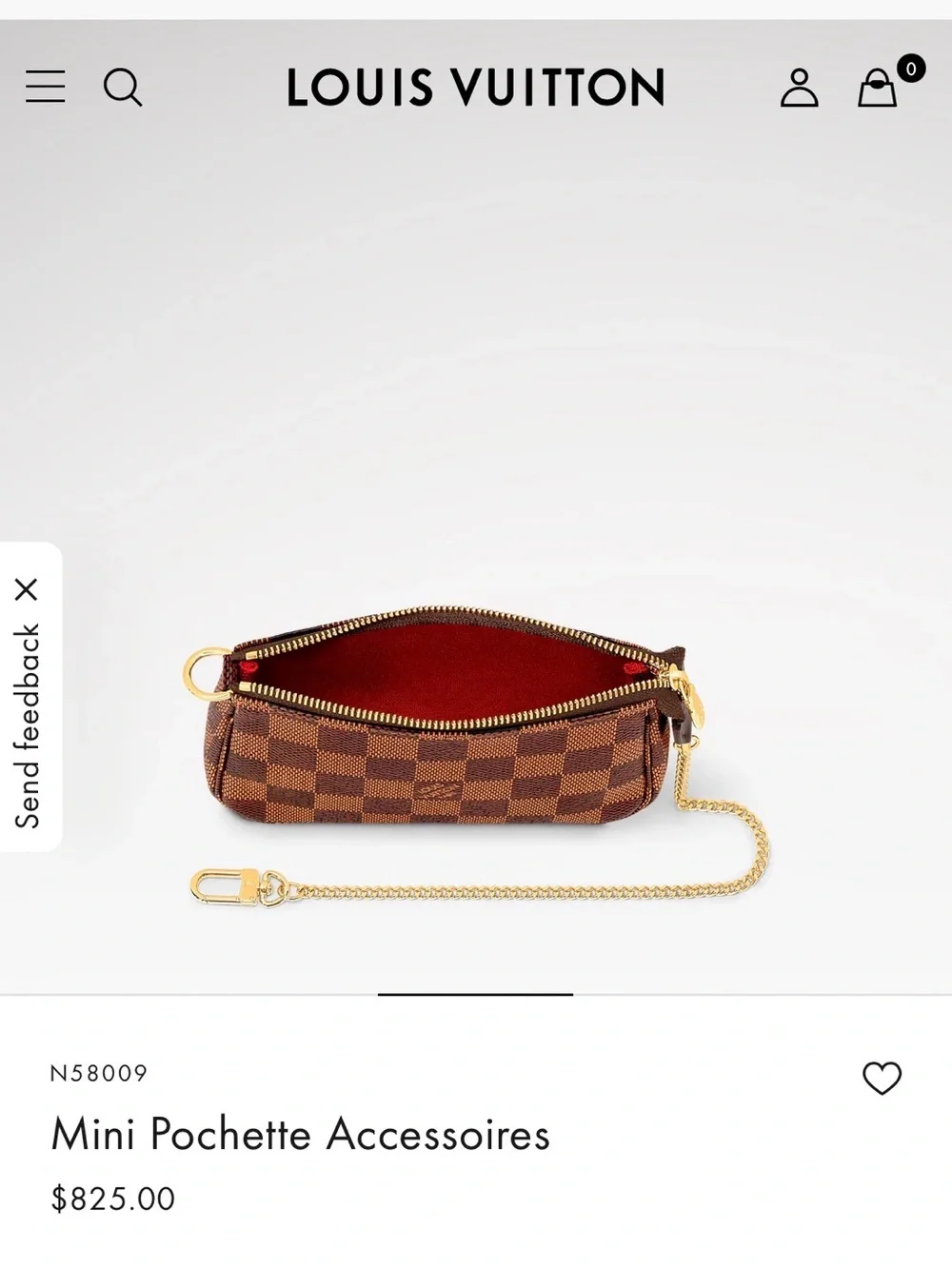 Louis Vuitton Mini Pochette with Gold Chain - Picture 13 of 14